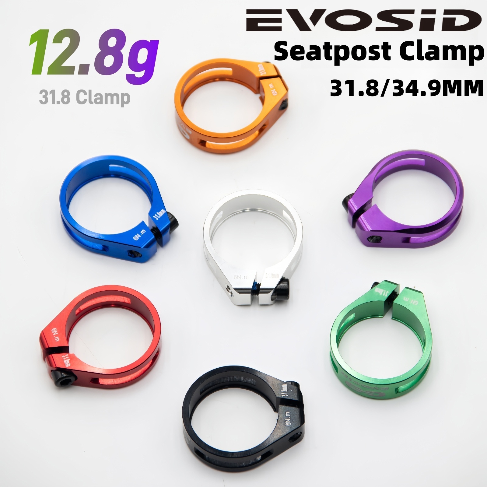 Pipe Clamp Bar - EVOSID Morsetto reggisella bici MTB 31.8mm