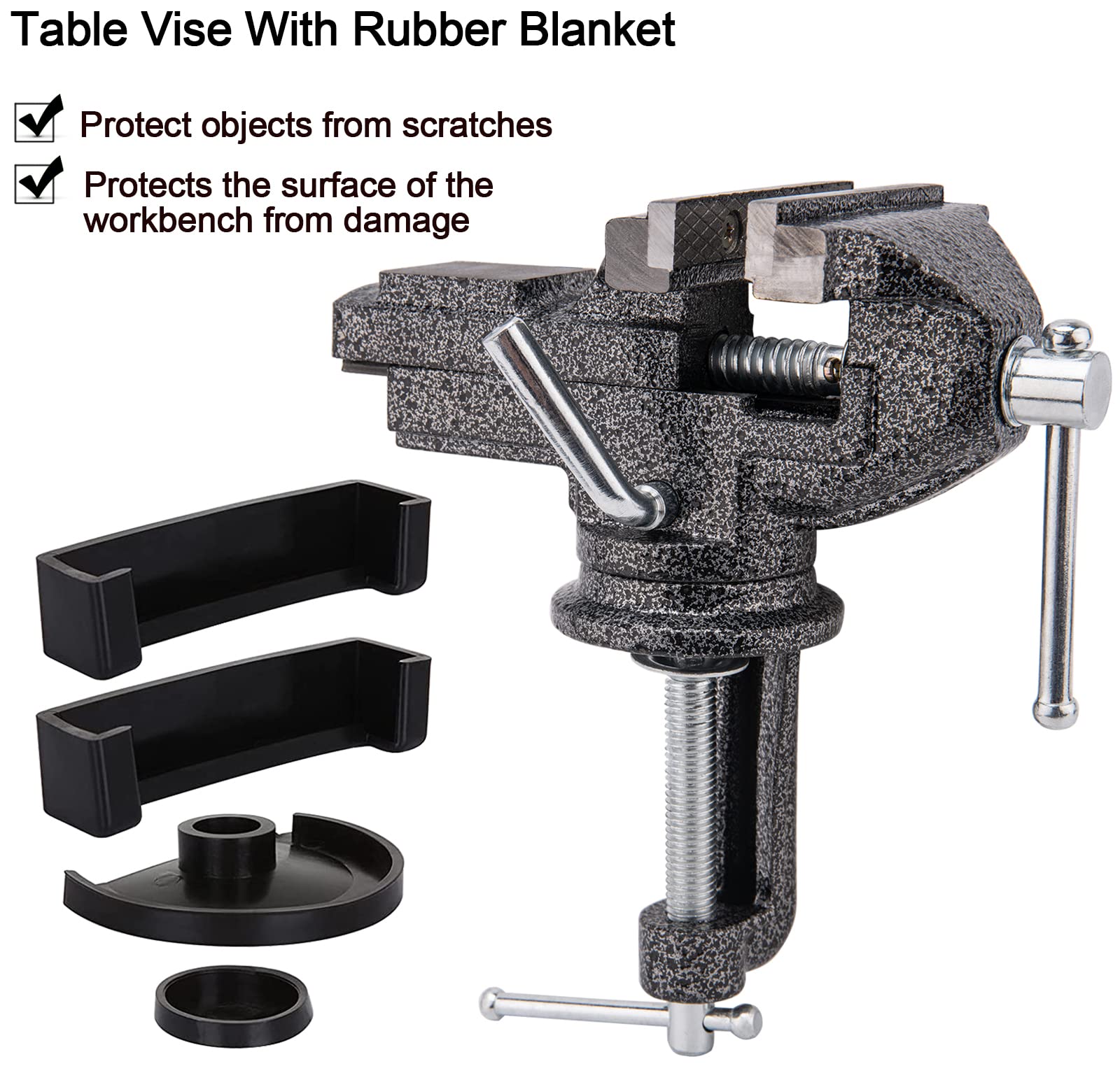 Bench Vise Swivel - Morsetto da tavolo pesante multifunzionale Mini