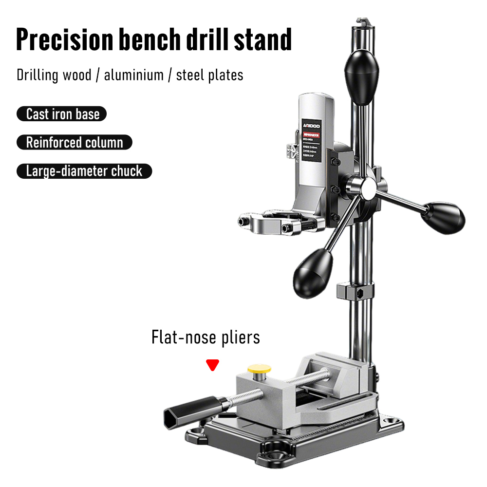 Drill Press Bench - Supporto Regolabile per Trapano Elettrico, Trapano