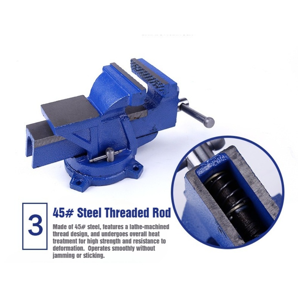 Morsa da banco in ghisa da 6 p - Bench Vise Swivel recensione e prezzo