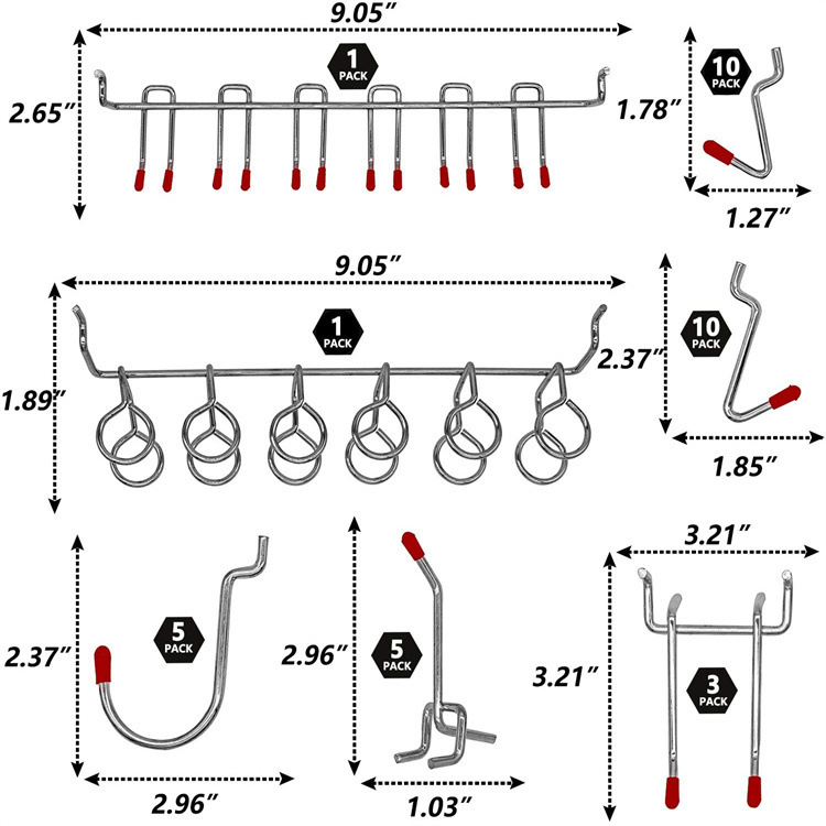 Set di ganci per pannelli fora - Workshop Tools Board recensione e prezzo