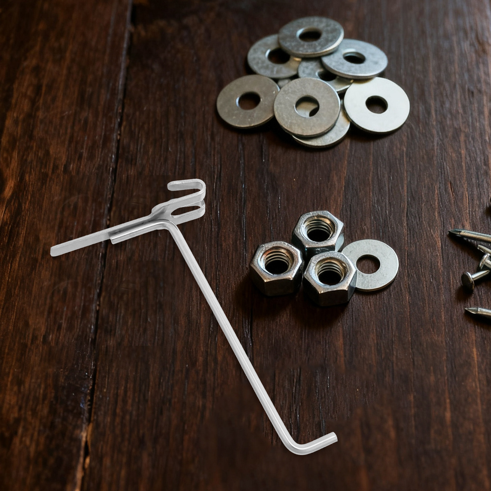 6 Pezzi Ganci in Acciaio Inox  - Workshop Tools Board recensione e prezzo